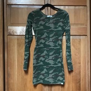 Billabong cotton camo mini dress, size S